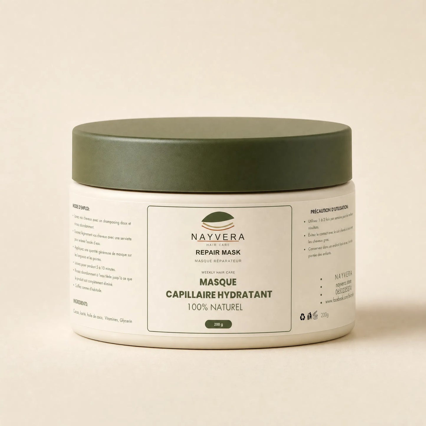 NAYVERA Hydrating Hair Mask — 200 g